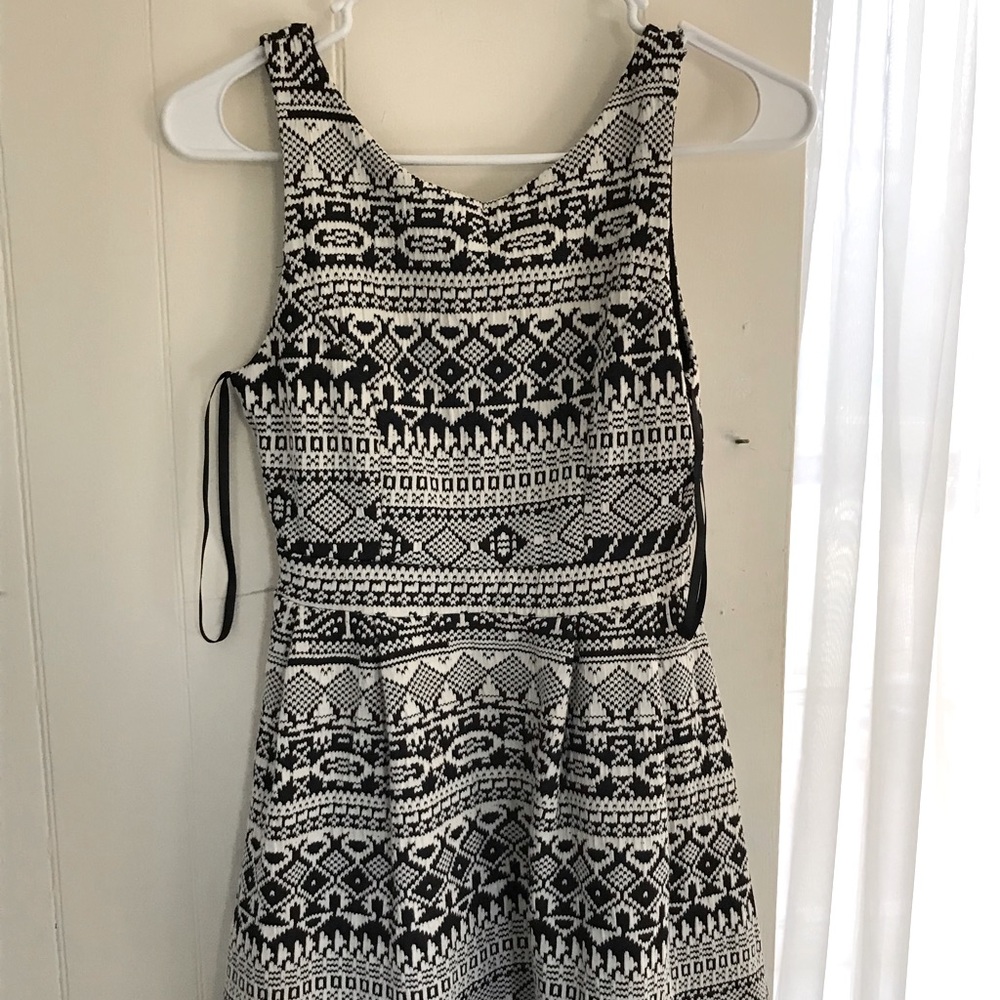 Black and White Holiday Dress